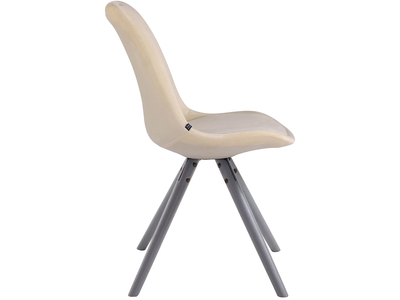 chaise salle à manger - Velours & Gris - Crème - Toulouse