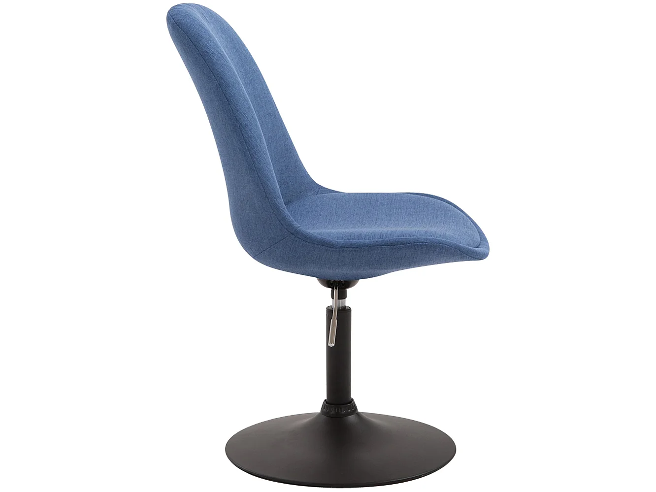 Esszimmerstuhl - Stoff & schwarz - blau - Maverick