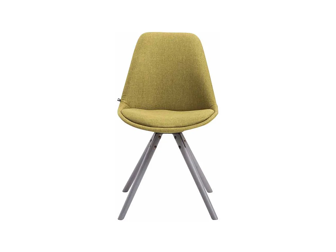 chaise salle à manger - Tissu & Gris - Vert - Toulouse
