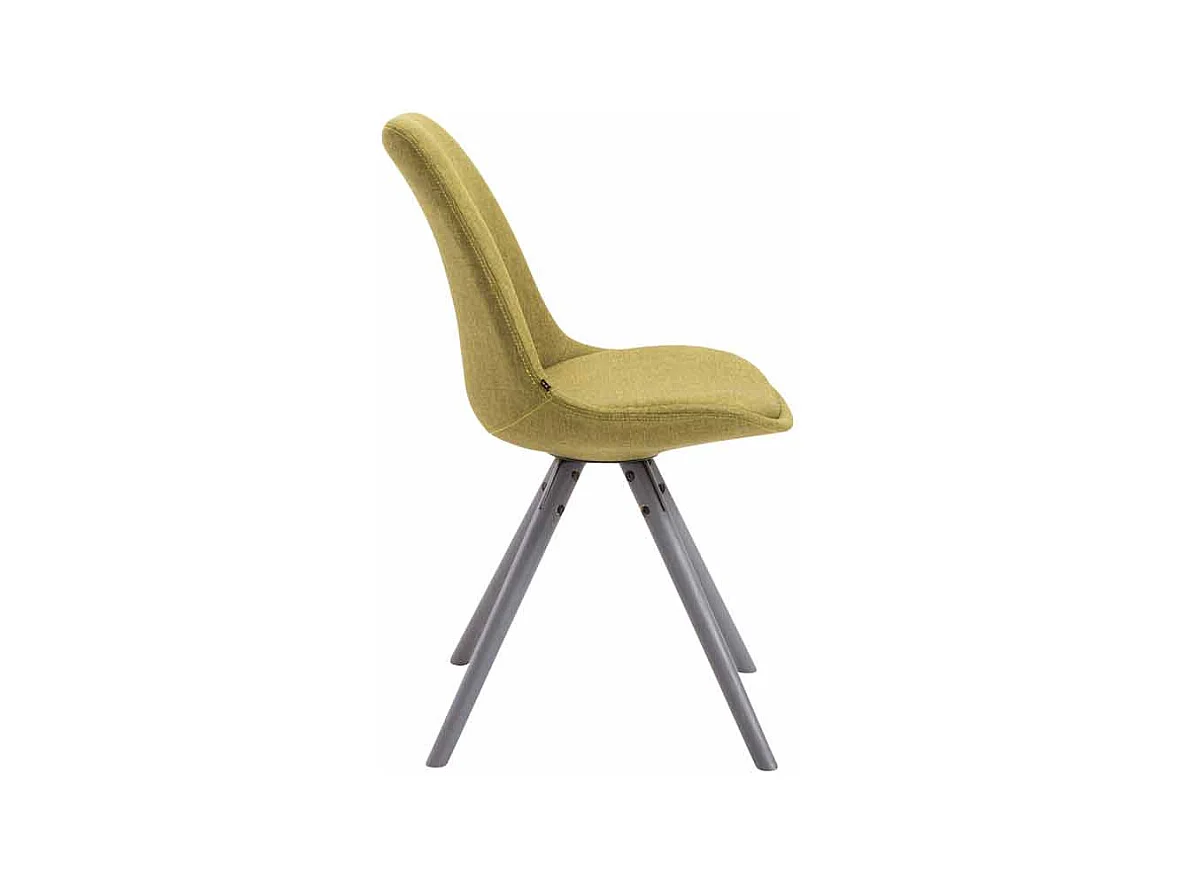 chaise salle à manger - Tissu & Gris - Vert - Toulouse