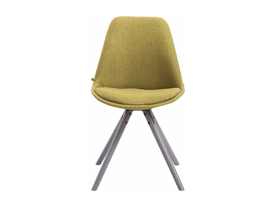 Eetkamerstoelen - Stof & grijs - groen - Toulouse