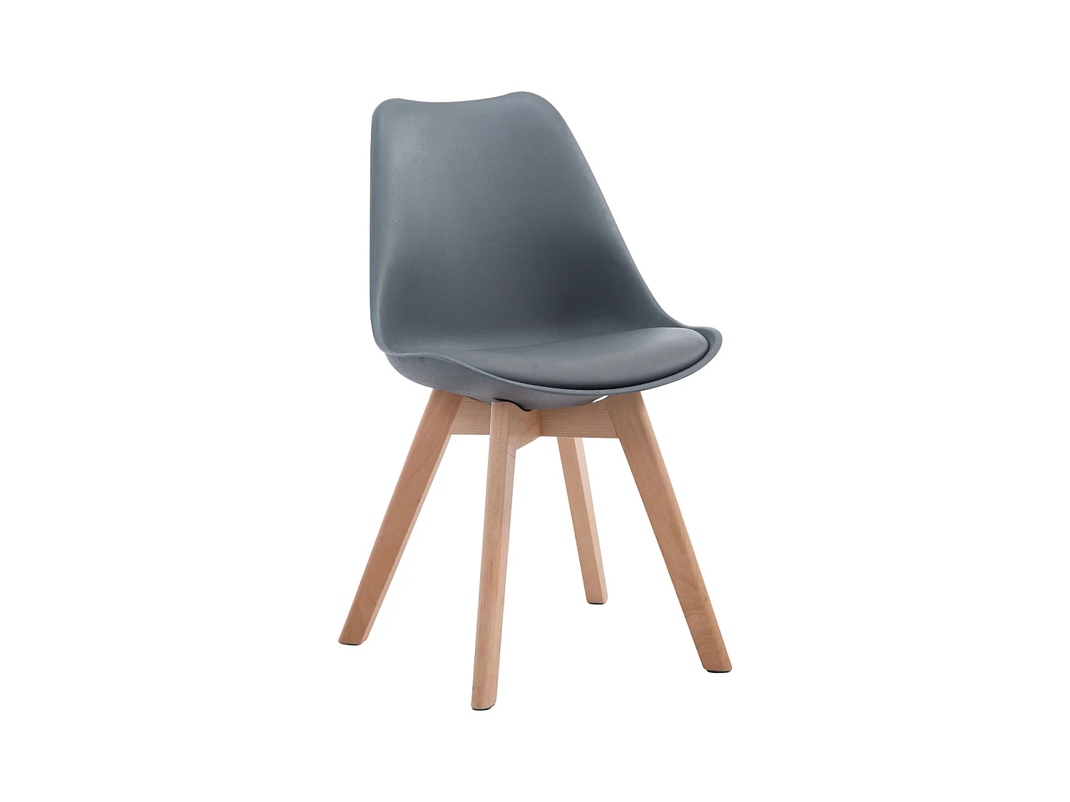 chaise salle à manger - Similicuir & Nature - Gris - Borneo V2