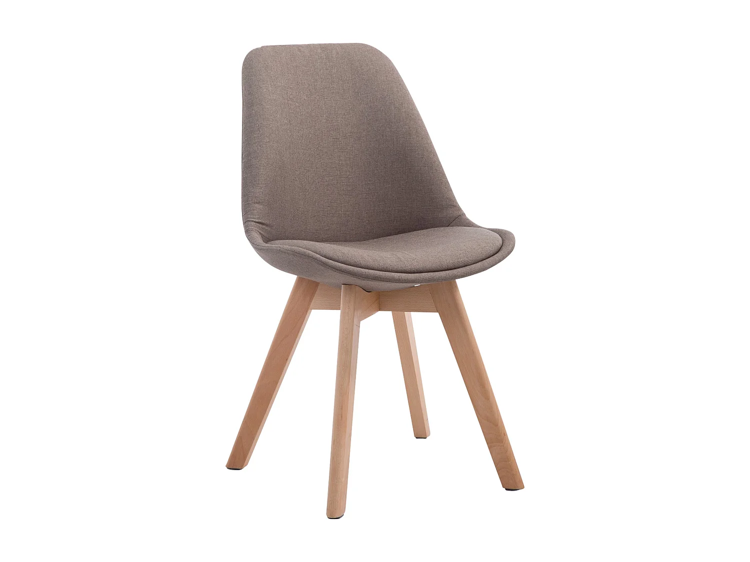 Eetkamerstoelen - Stof & natura - taupe - Borneo