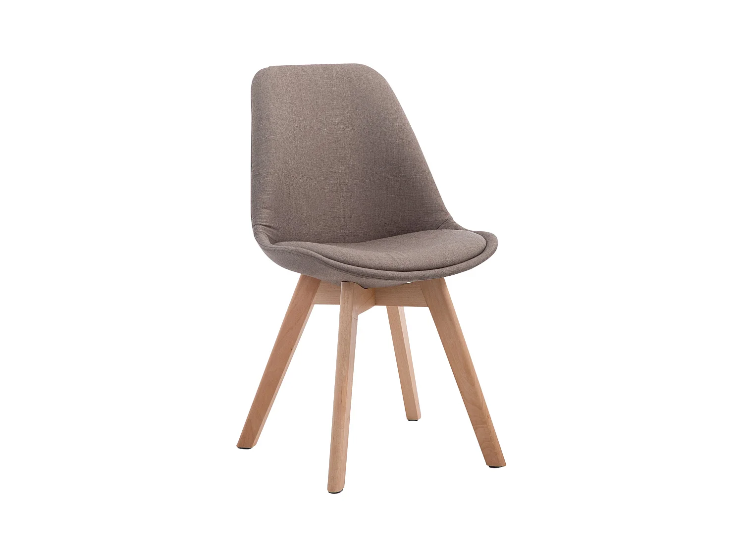 chaise salle à manger - Tissu & Nature - Taupe - Borneo