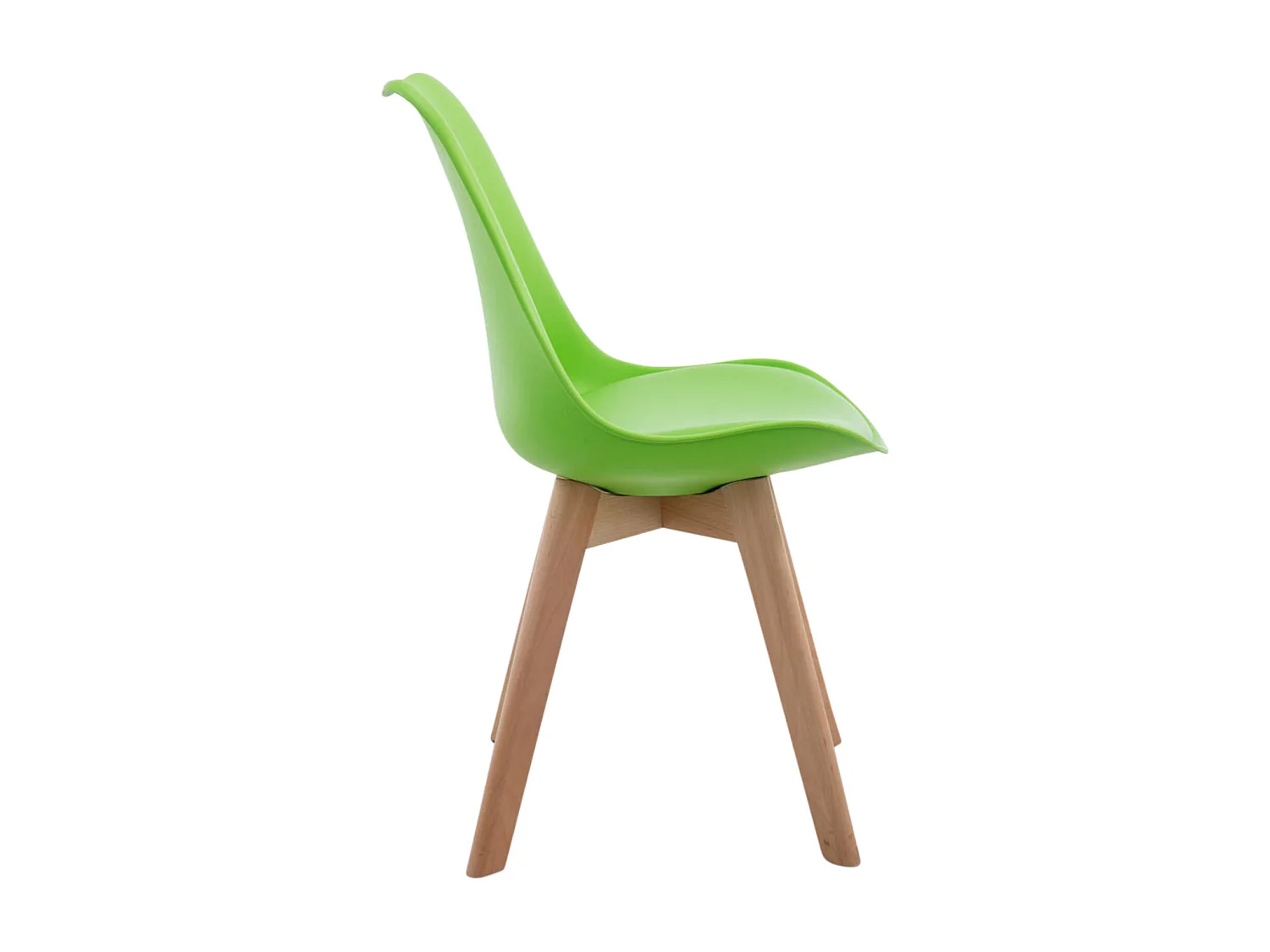 Lot de 4  chaise salle à manger - Similicuir & Nature - Vert - Borneo V2