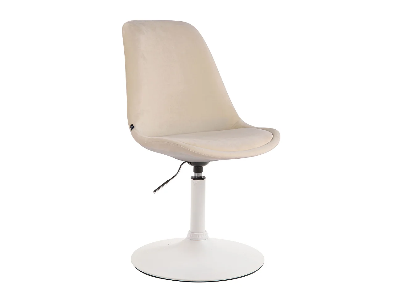 chaise salle à manger - Velours & Blanc - Crème - Maverick