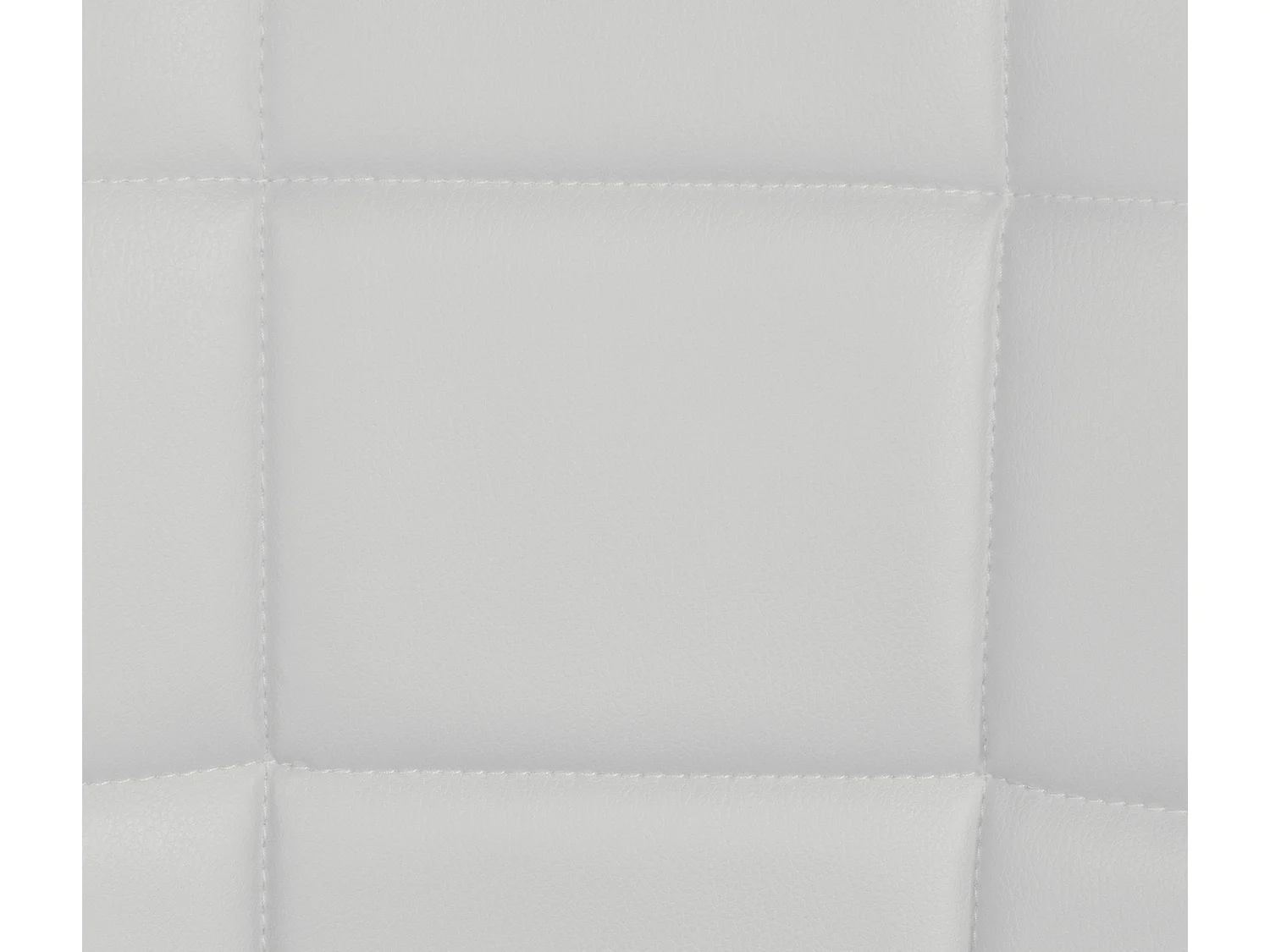 chaise salle à manger - Similicuir & Métal noir mat - Blanc - Tom