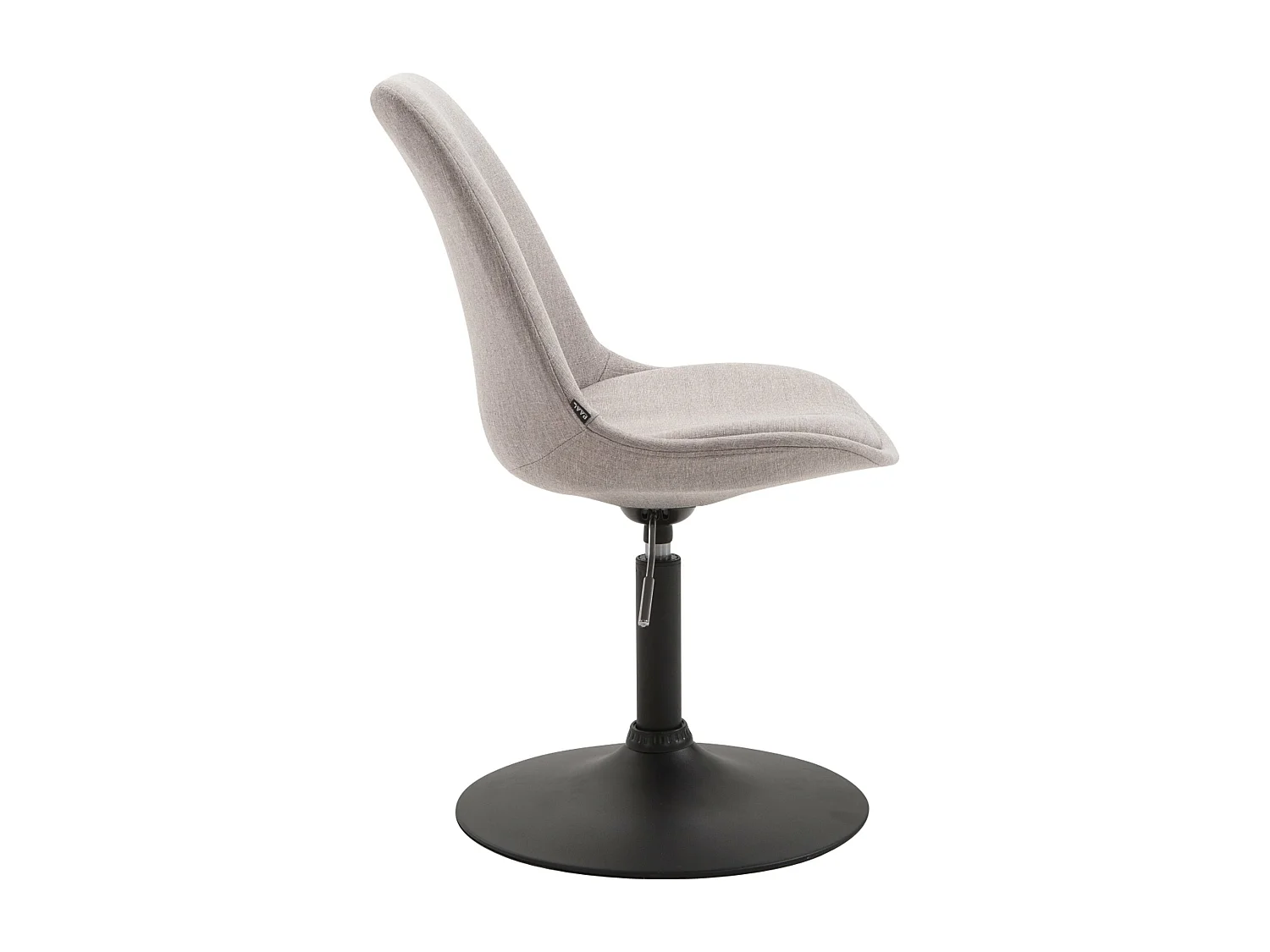 chaise salle à manger - Tissu & Noir - Gris - Maverick