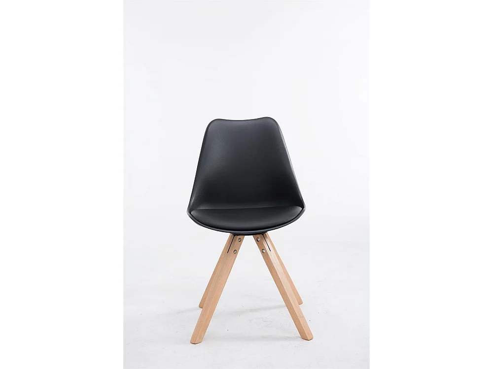 chaise salle à manger - Similicuir & Nature - Noir - Toulouse