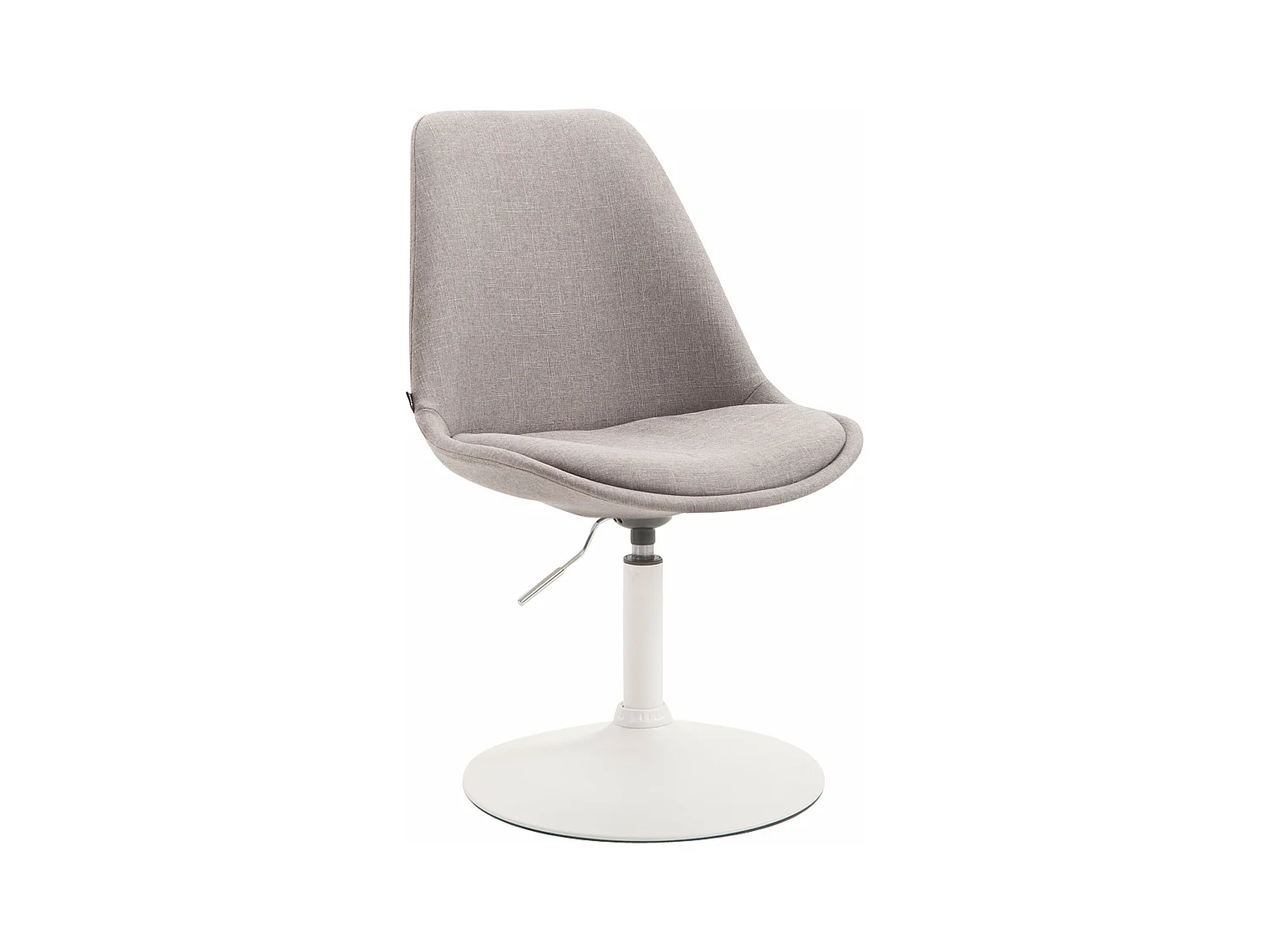 chaise salle à manger - Tissu & Blanc - Gris - Maverick