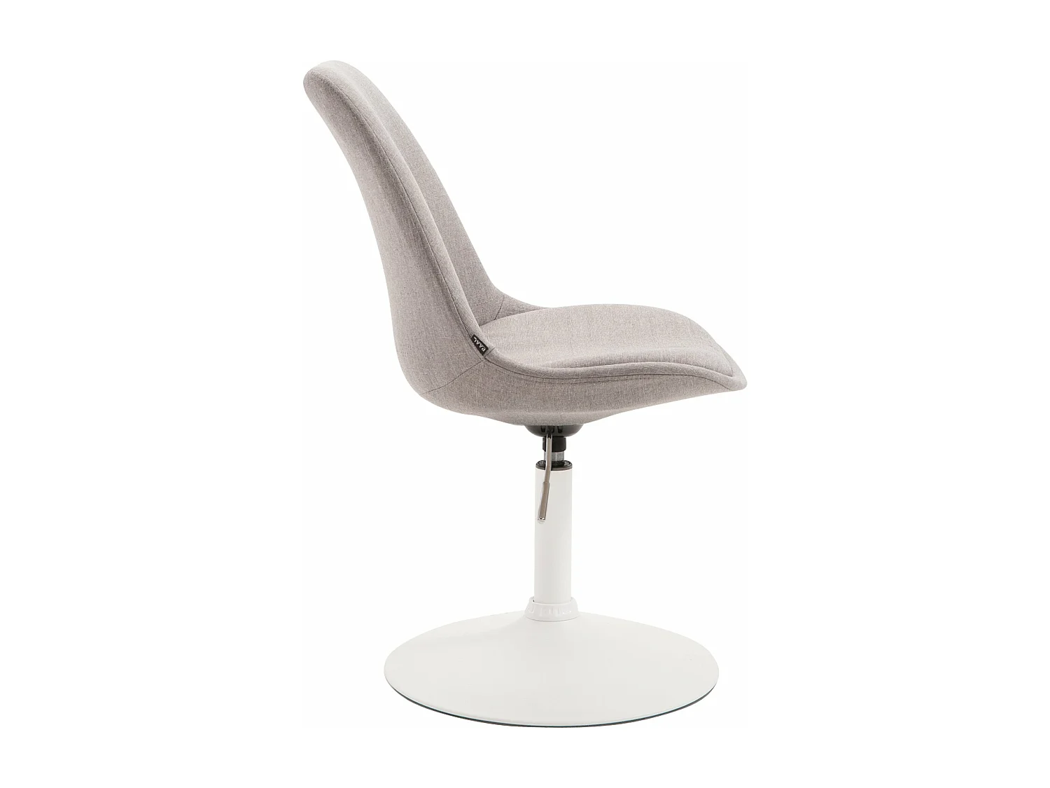 chaise salle à manger - Tissu & Blanc - Gris - Maverick