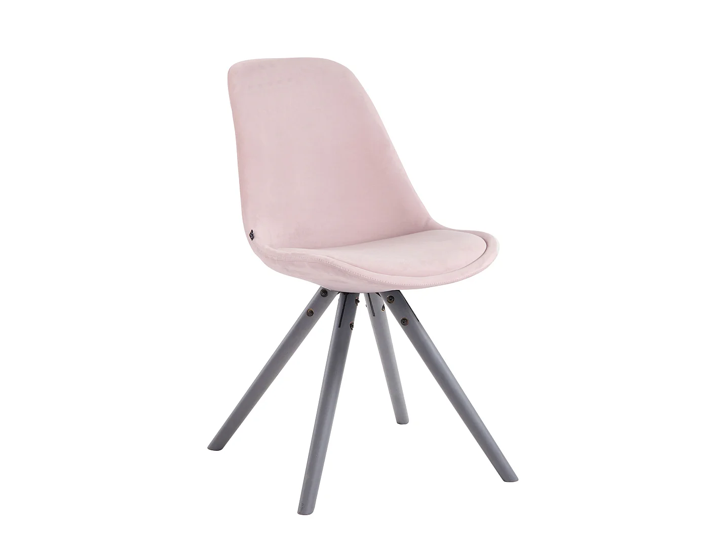 chaise salle à manger - Velours & Bois - Rose - Toulouse