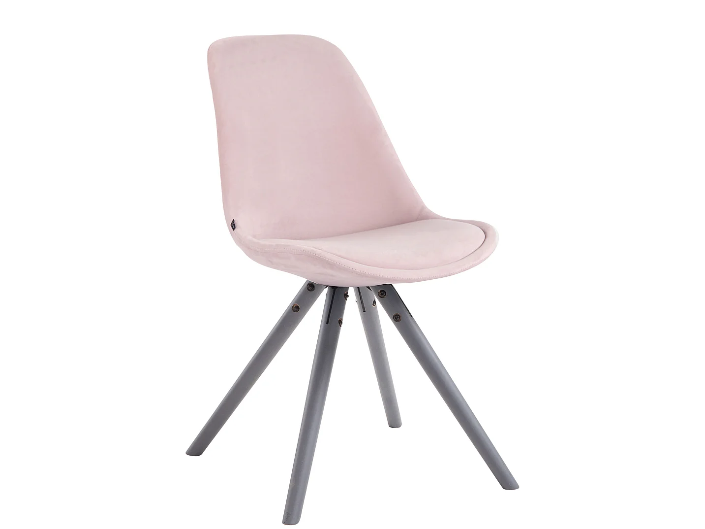 chaise salle à manger - Velours & Bois - Rose - Toulouse