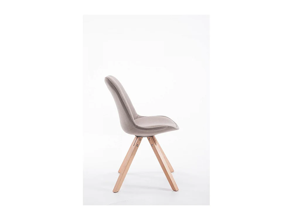 Esszimmerstuhl - Stoff & natura - taupe - Toulouse