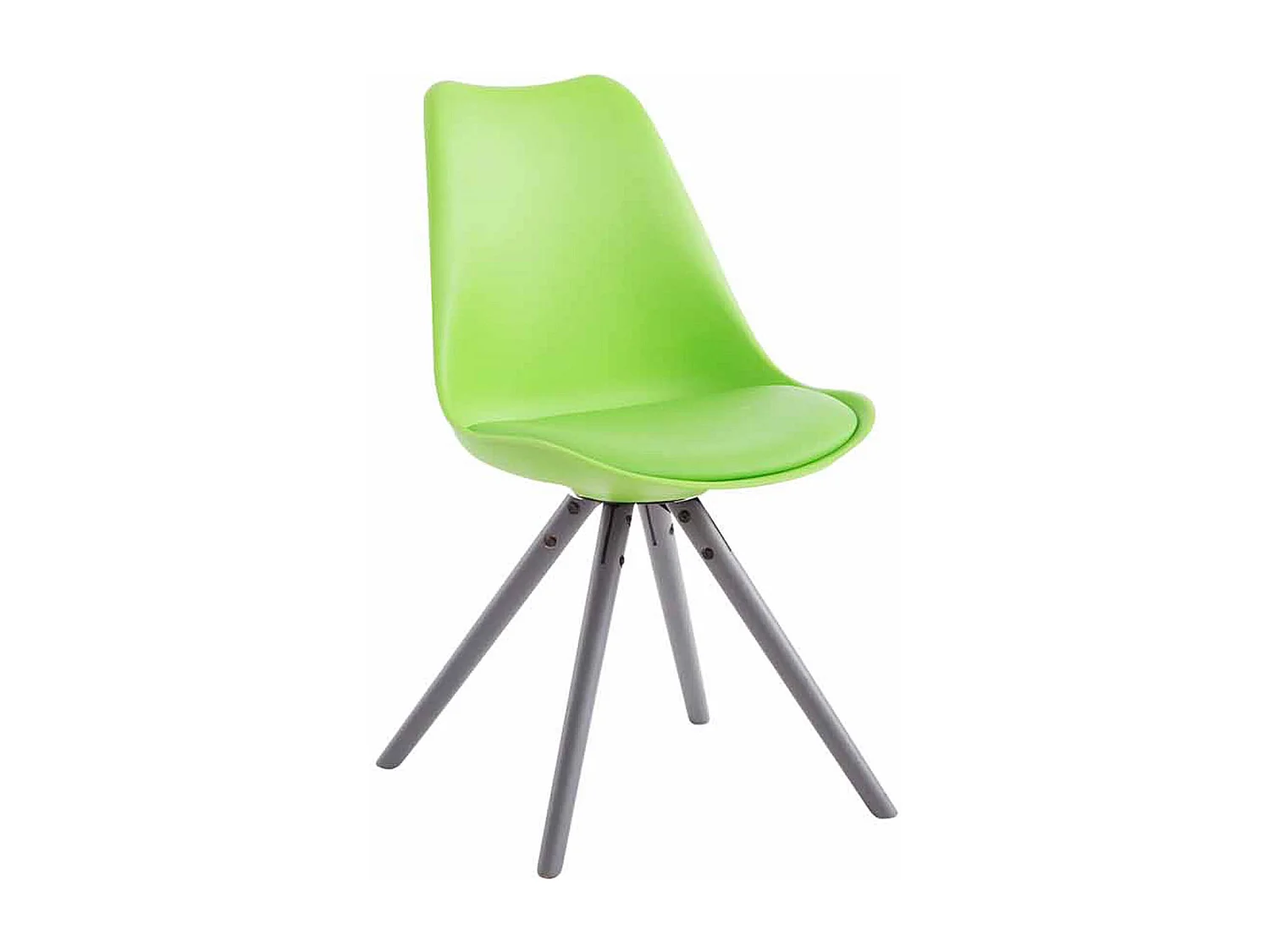 chaise salle à manger - Similicuir & Gris - Vert - Toulouse