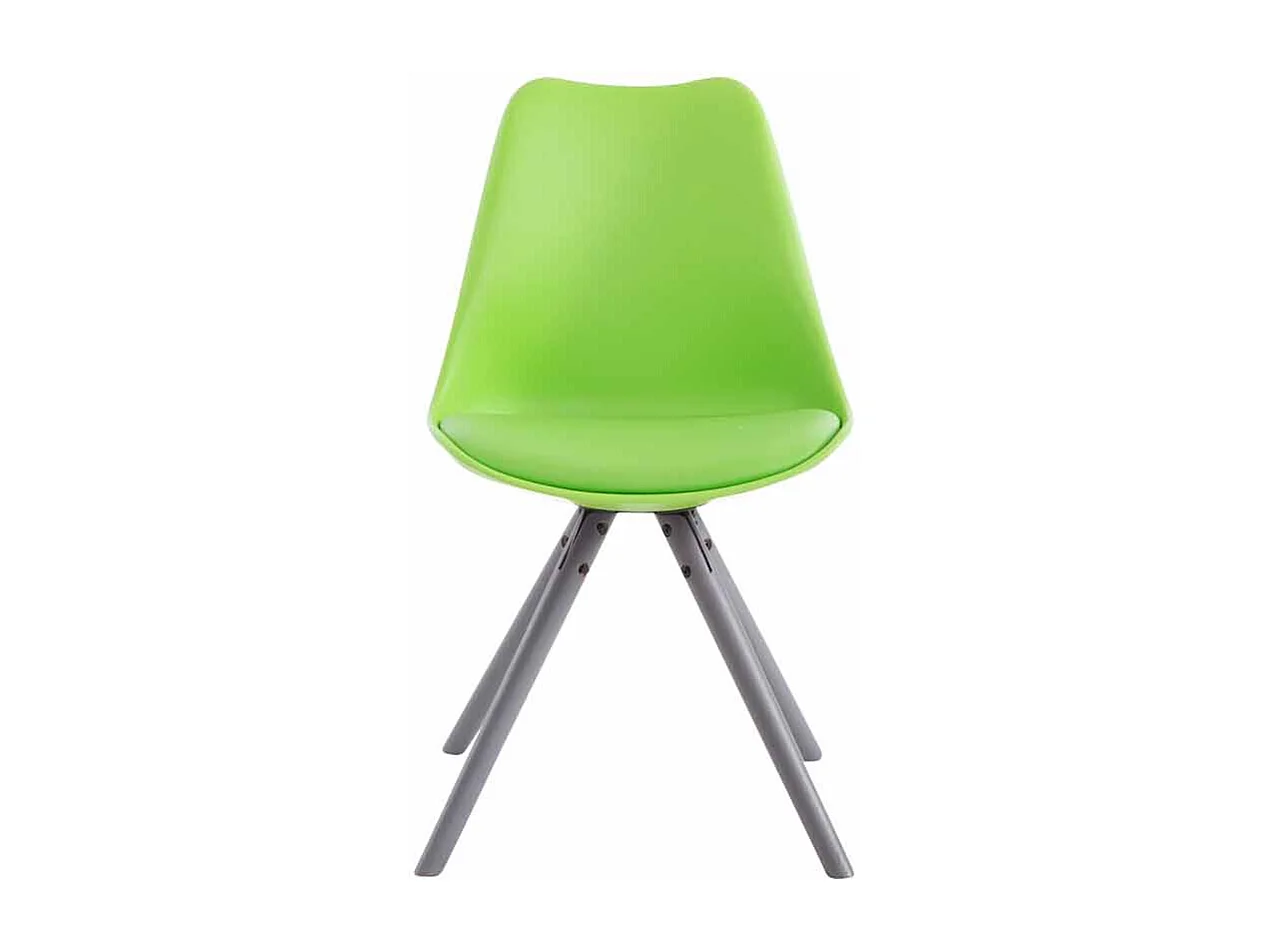 chaise salle à manger - Similicuir & Gris - Vert - Toulouse