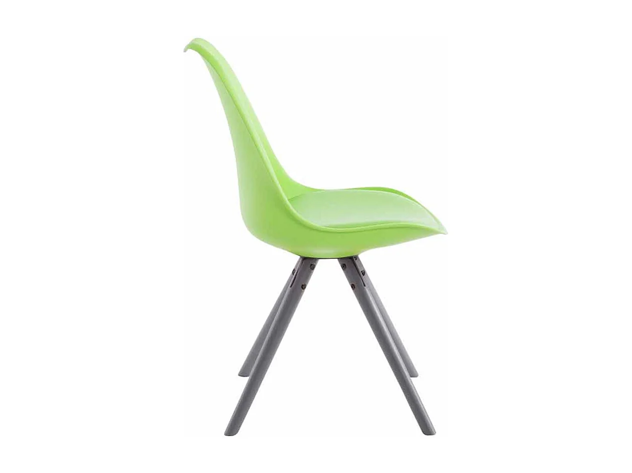 chaise salle à manger - Similicuir & Gris - Vert - Toulouse