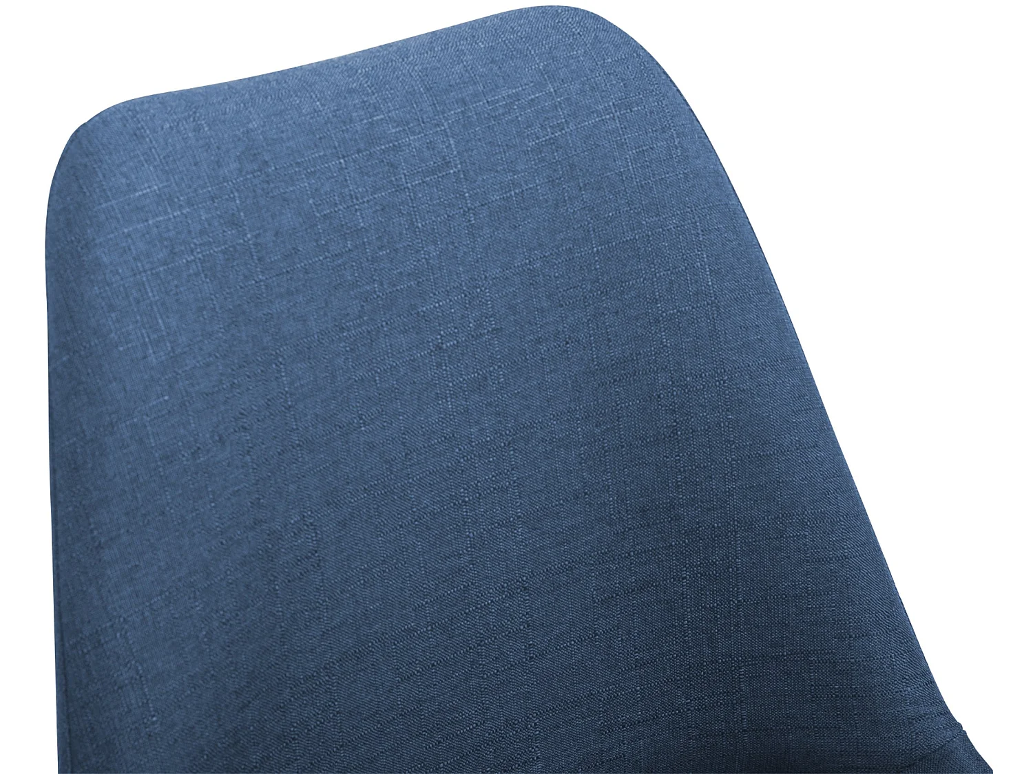 chaise salle à manger - Tissu & Blanc - Bleu - Maverick