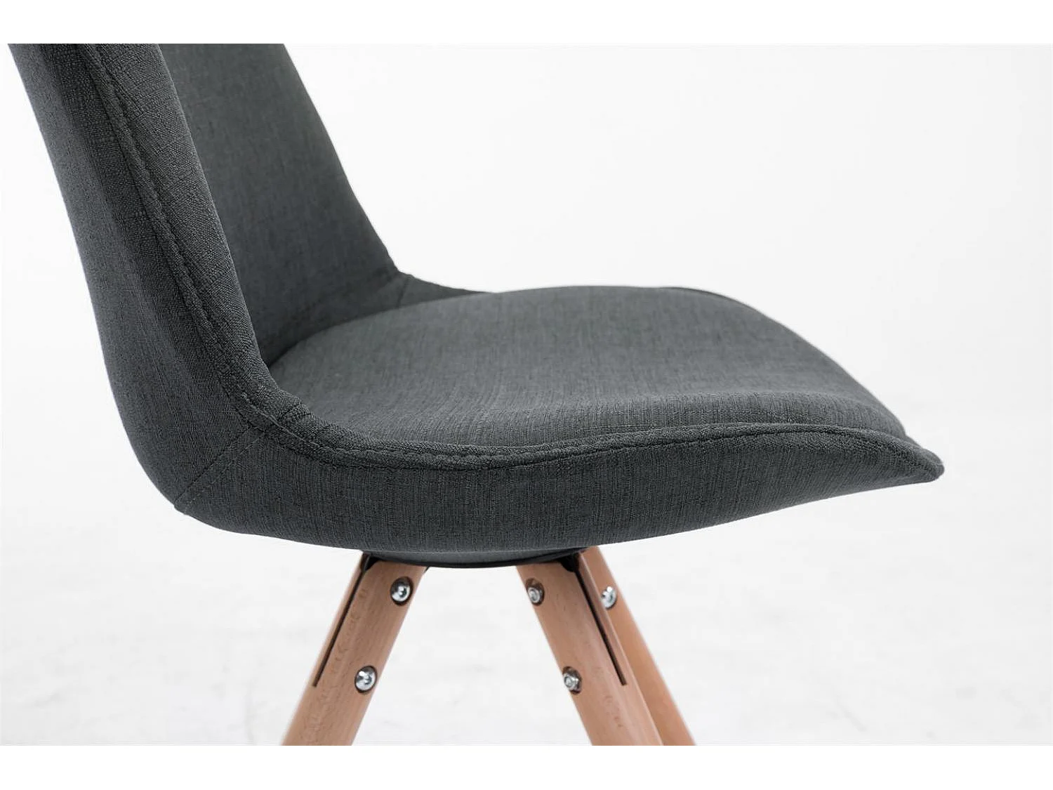 chaise salle à manger - Tissu & Nature - Gris foncé - Toulouse