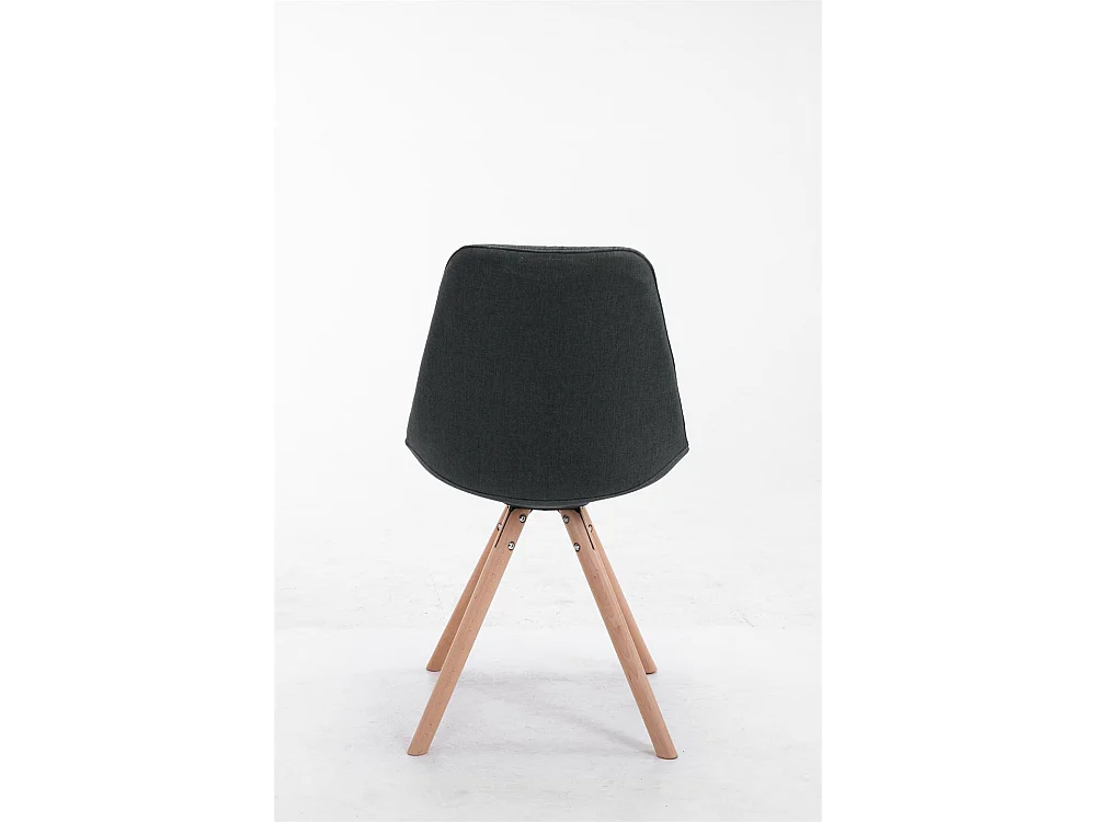 Eetkamerstoelen - Stof & natura - donkergrijs - Toulouse