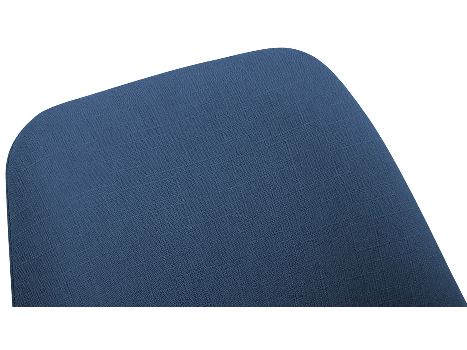 chaise salle à manger - Tissu & Blanc - Bleu - Borneo