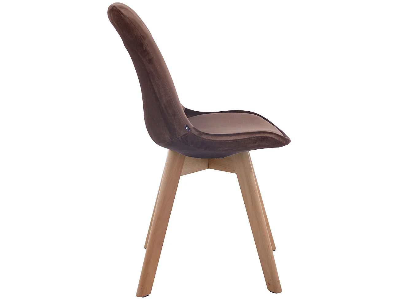 chaise salle à manger - Velours & Nature - Marron - Borneo