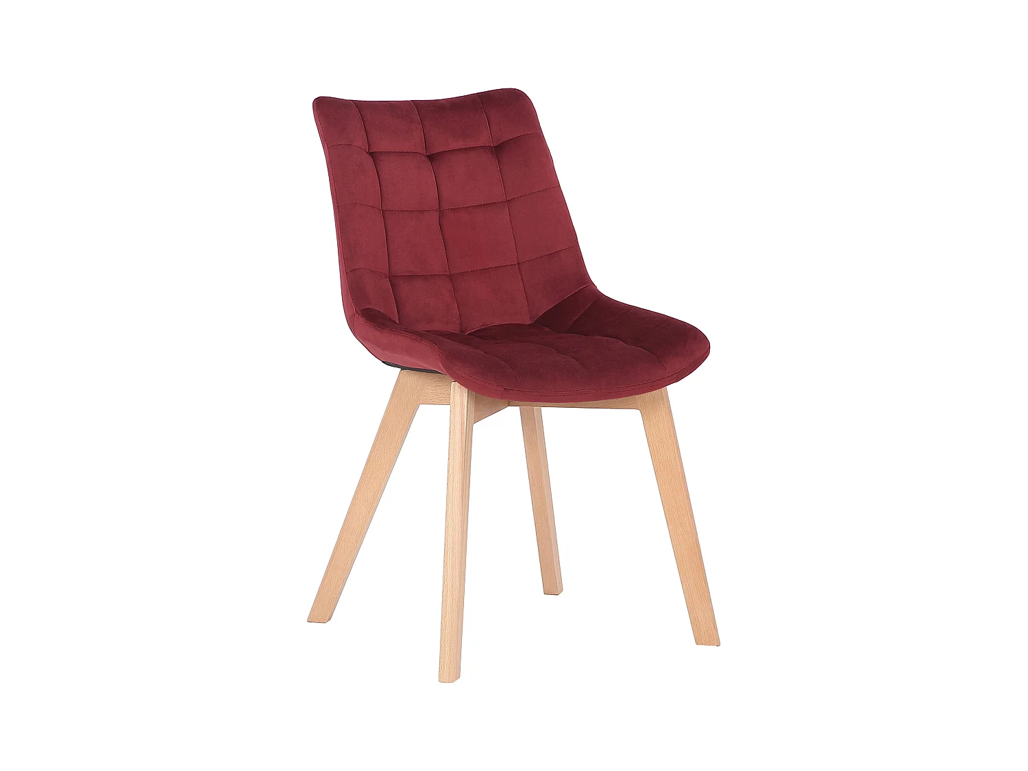 chaise salle à manger - Velours & Nature - Rouge - Passaic