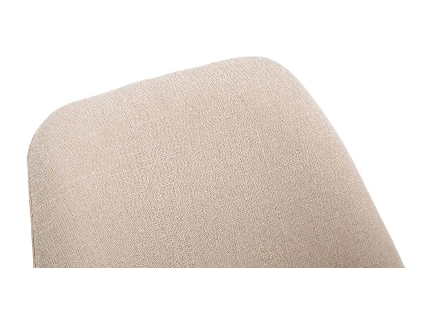 Lot de 4  chaise salle à manger - Tissu & Nature - Crème - Borneo V2