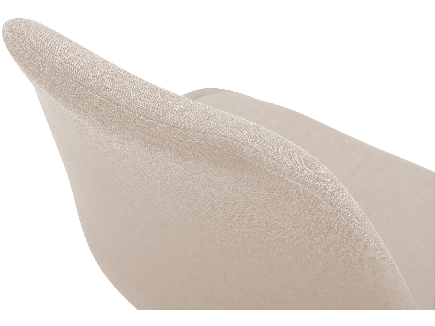 Eetkamerstoelen - Stof & wit - creme - Maverick