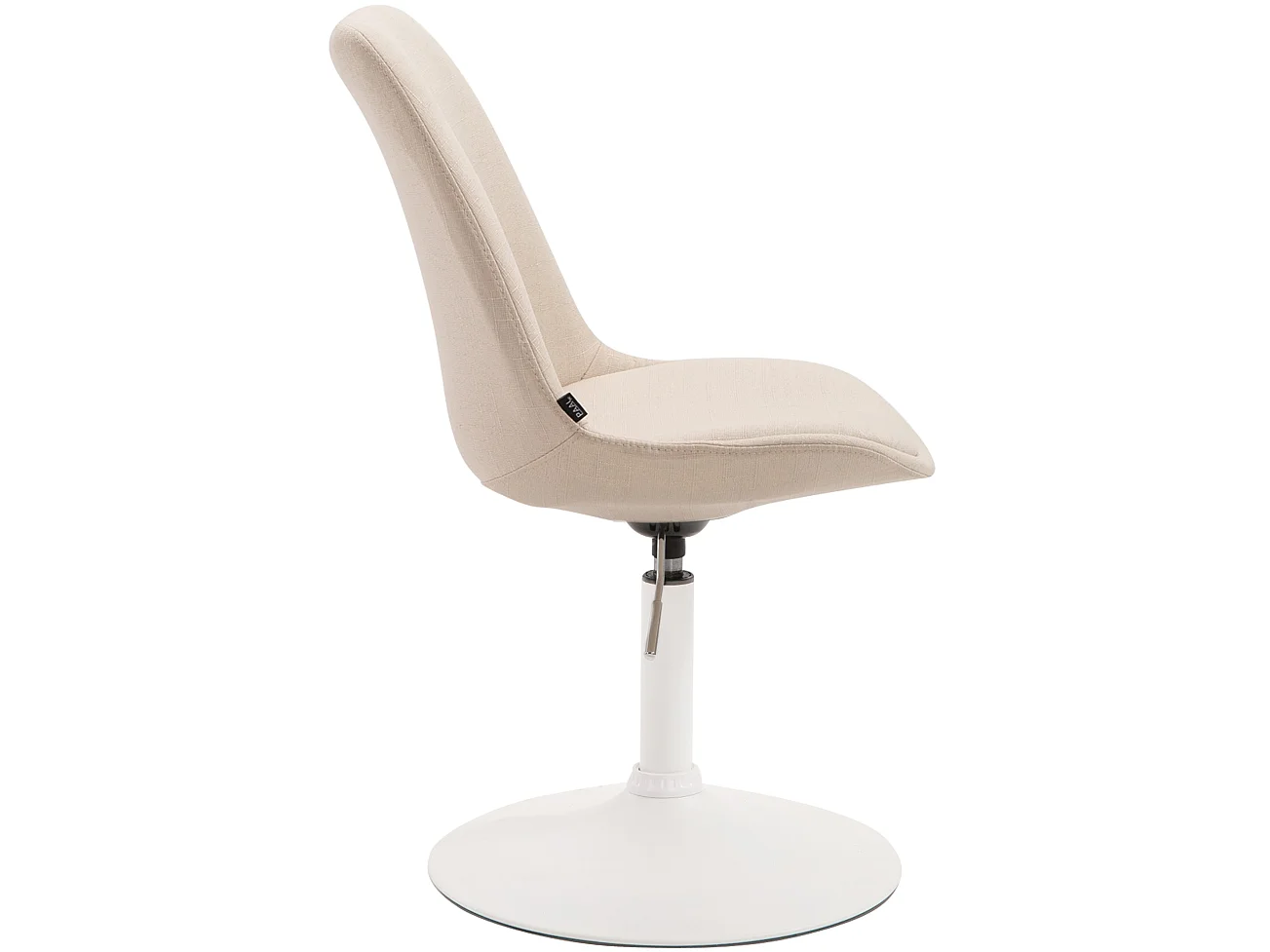 Eetkamerstoelen - Stof & wit - creme - Maverick