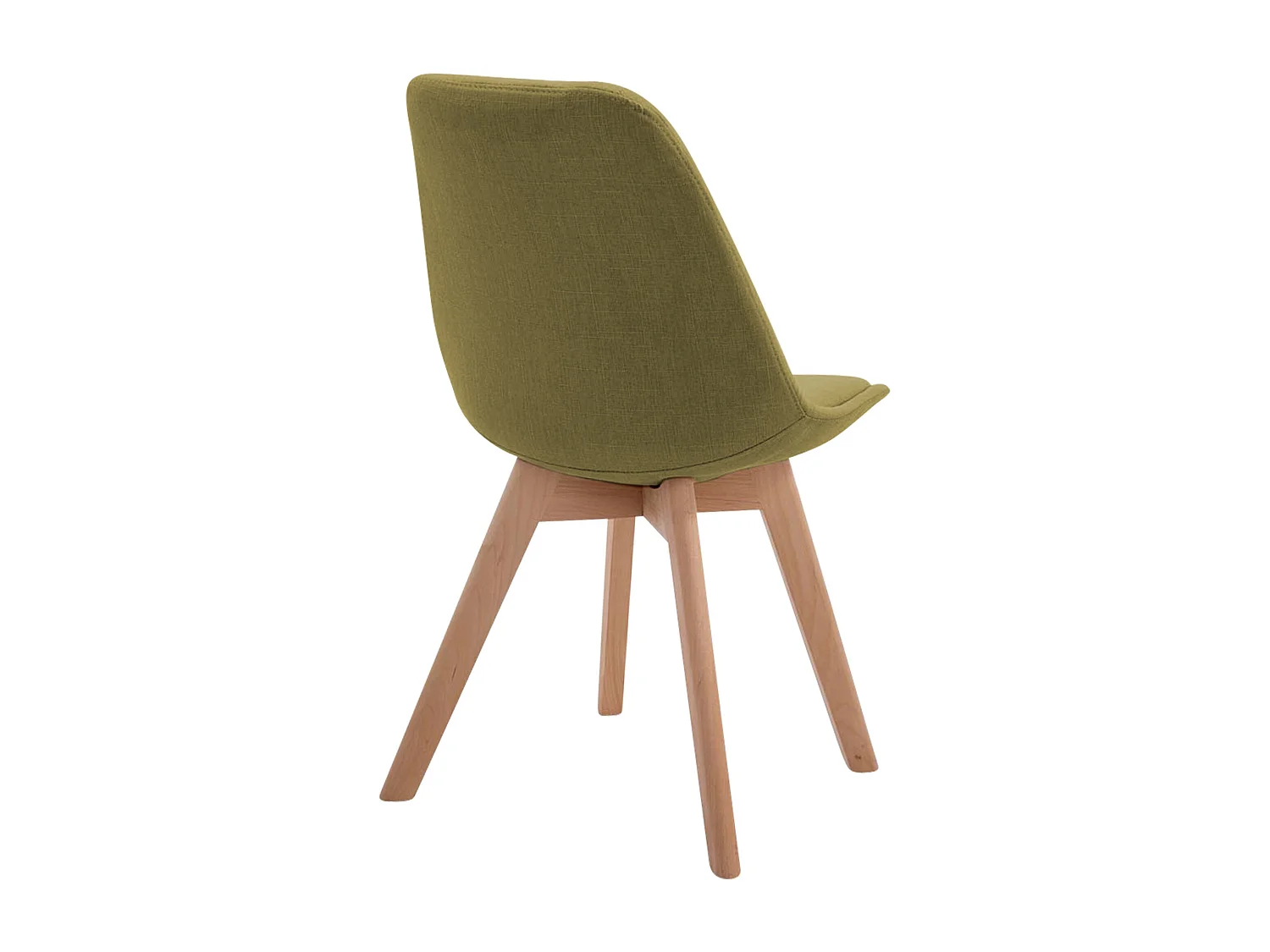 Eetkamerstoelen - Stof & natura - groen - Borneo