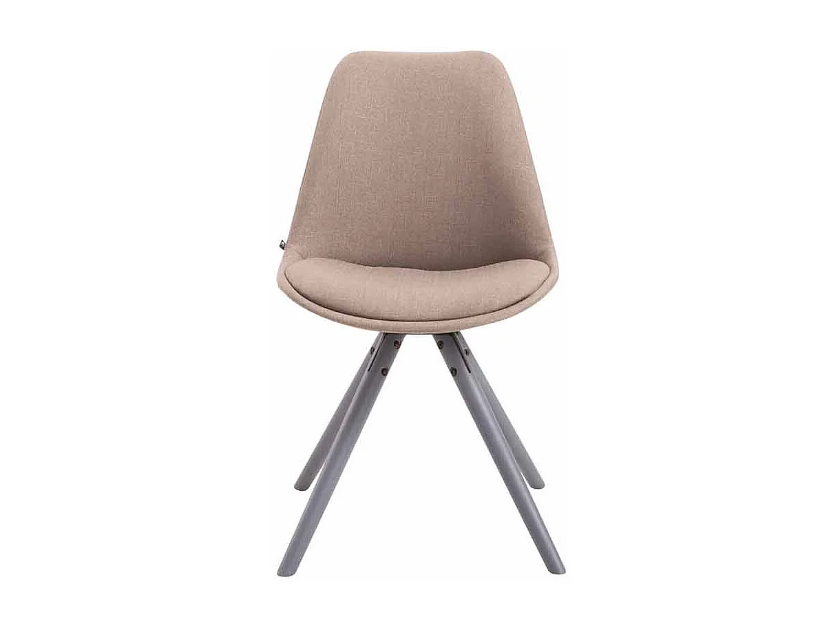 chaise salle à manger - Tissu & Gris - Taupe - Toulouse