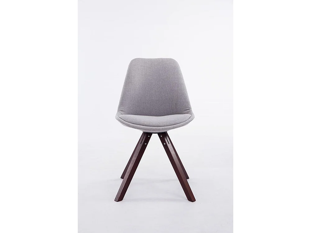 chaise salle à manger - Tissu & Bois - Gris - Toulouse