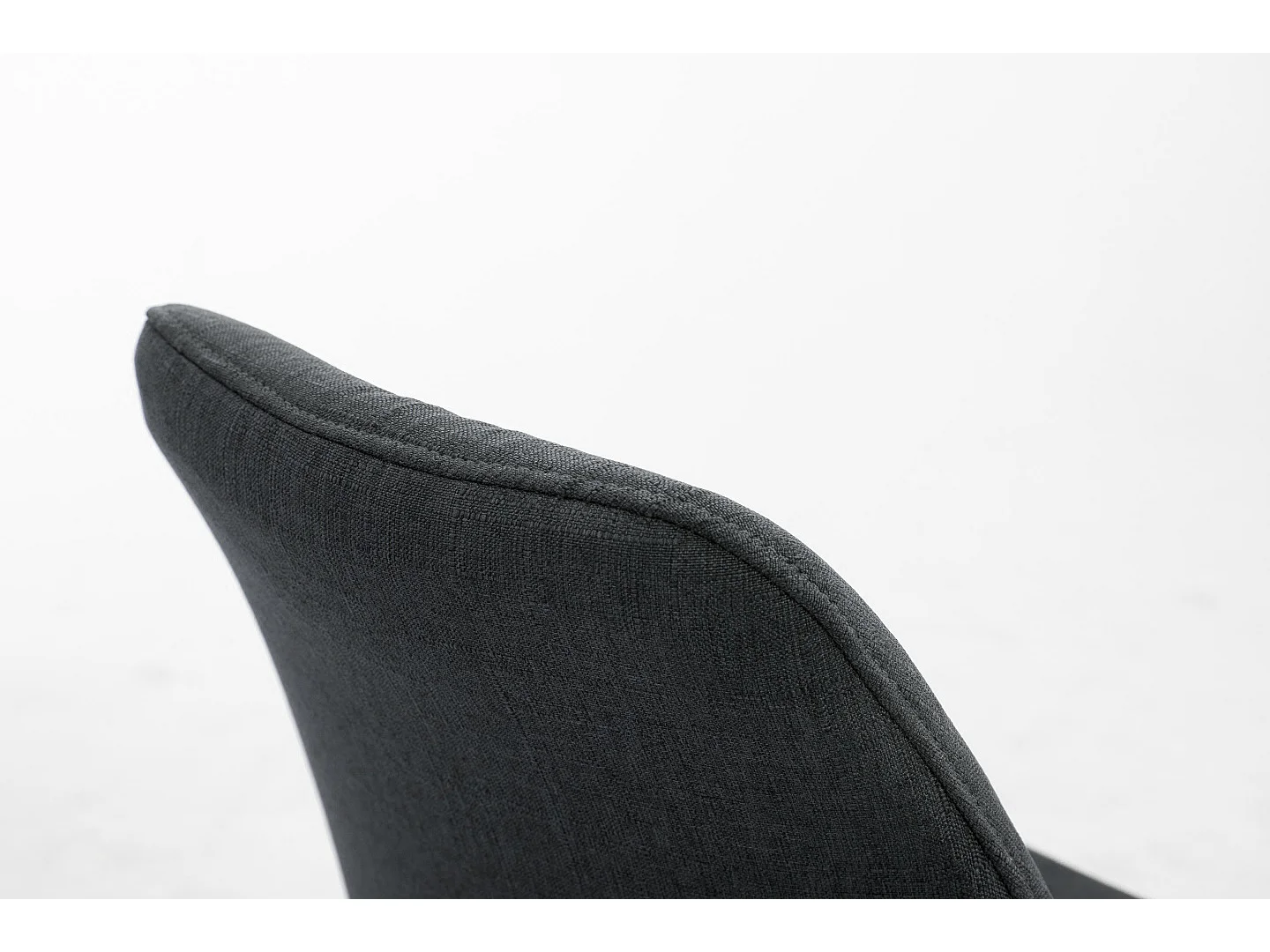 chaise salle à manger - Tissu & Cappuccino - Gris foncé - Toulouse