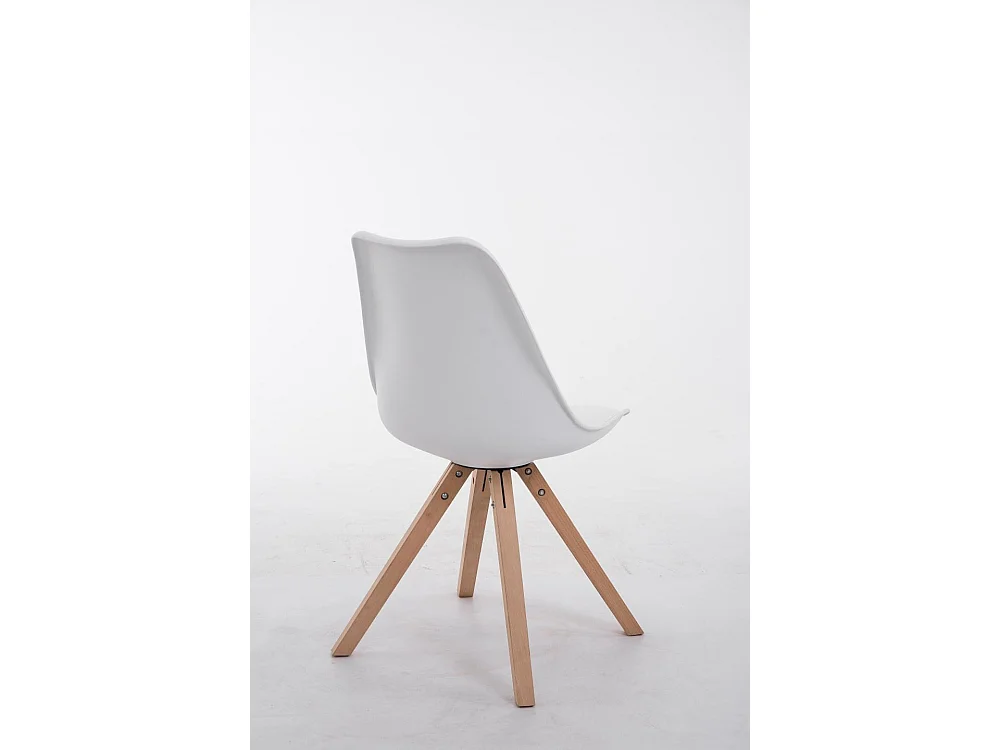 Eetkamerstoelen - Kunstleer & natura - wit - Toulouse
