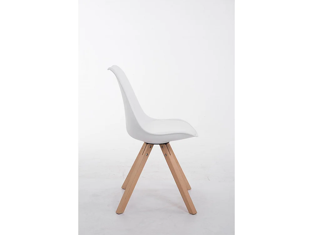 chaise salle à manger - Similicuir & Nature - Blanc - Toulouse