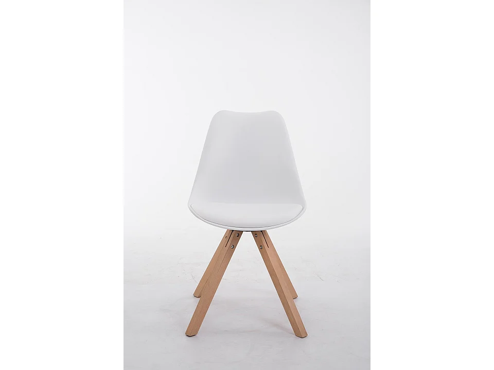 chaise salle à manger - Similicuir & Nature - Blanc - Toulouse