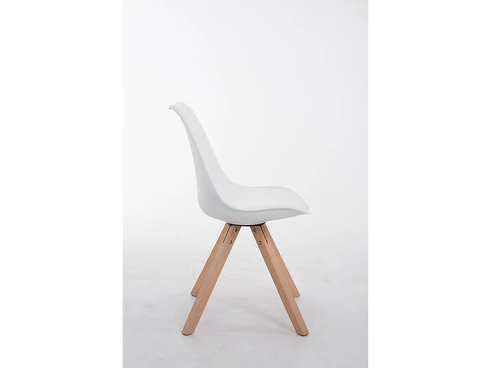 chaise salle à manger - Similicuir & Nature - Blanc - Toulouse
