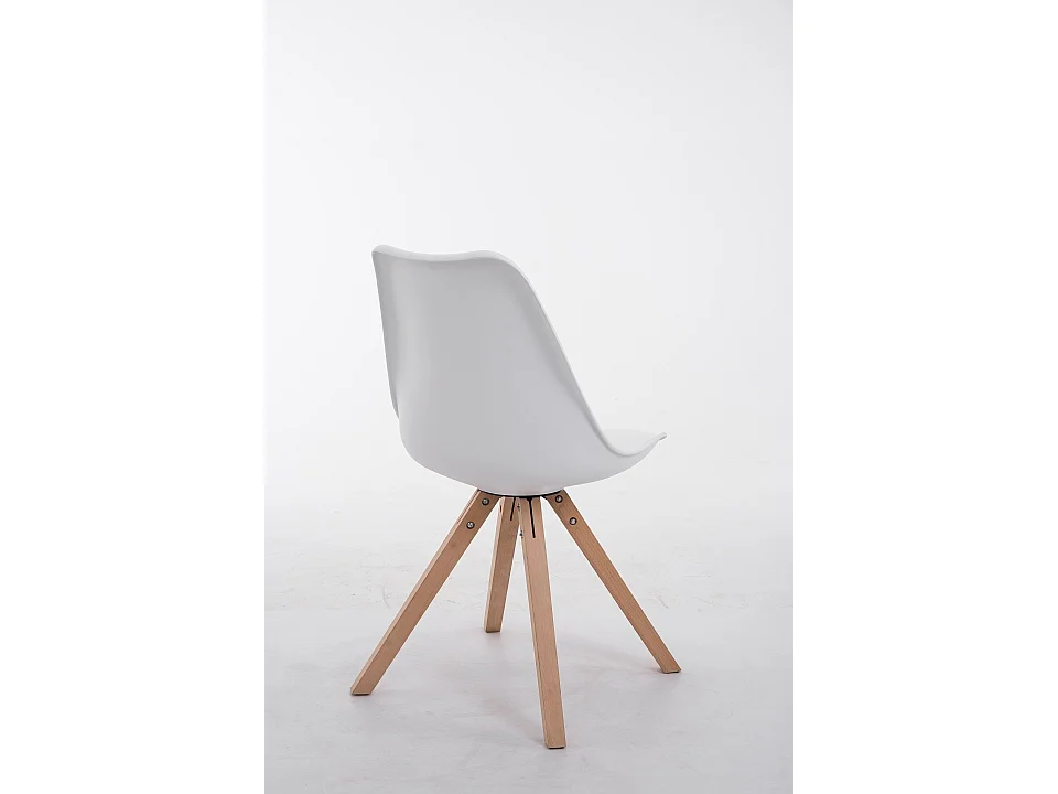 chaise salle à manger - Similicuir & Nature - Blanc - Toulouse