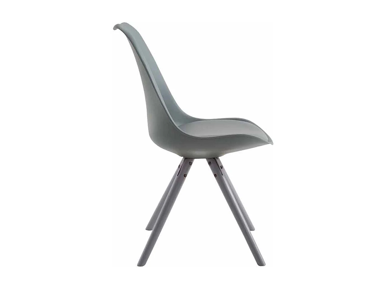 chaise salle à manger - Similicuir & Gris - Gris - Toulouse