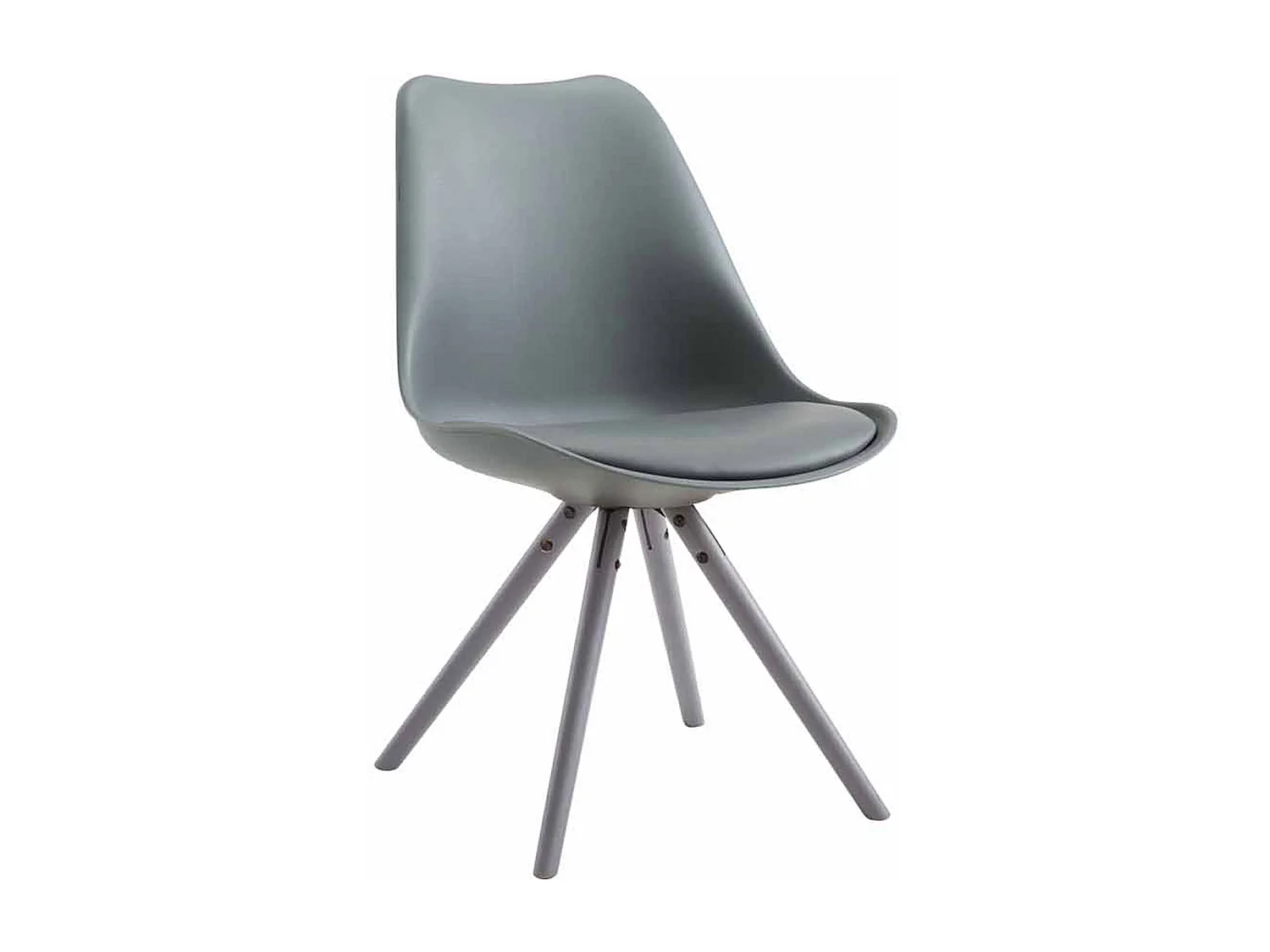 chaise salle à manger - Similicuir & Gris - Gris - Toulouse