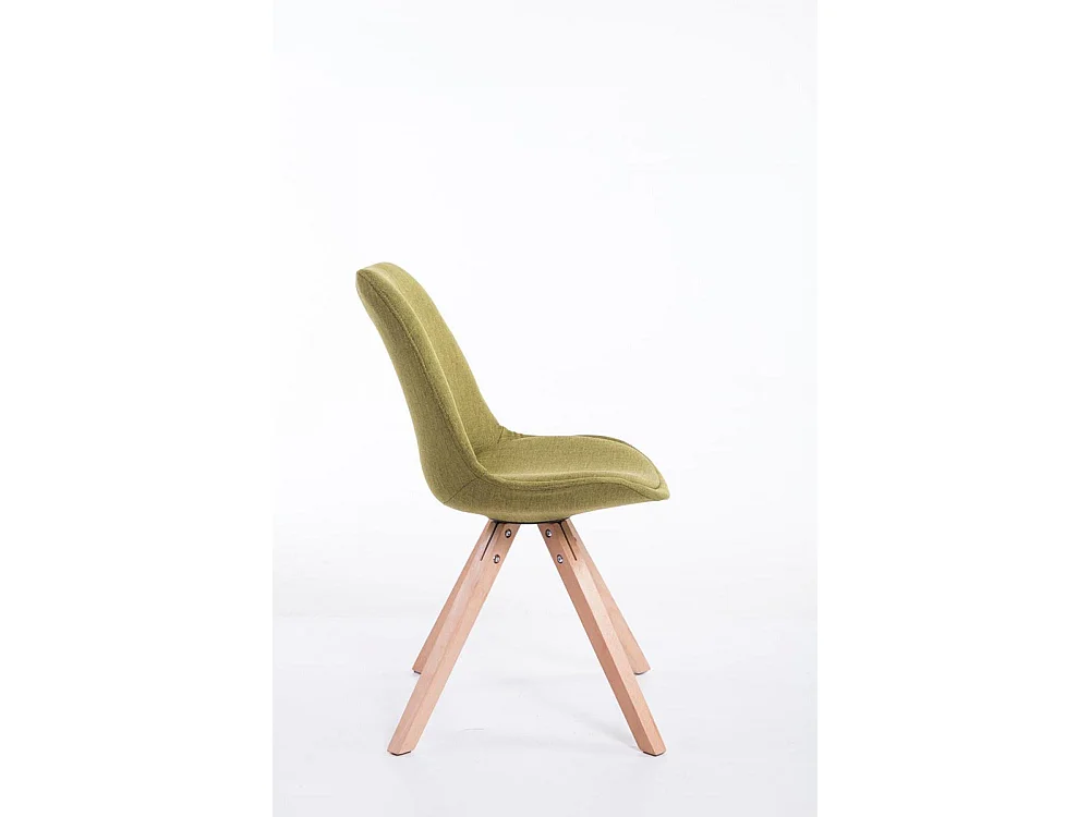 Eetkamerstoelen - Stof & natura - groen - Toulouse