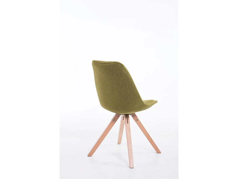 Esszimmerstuhl - Stoff & natura - grün - Toulouse