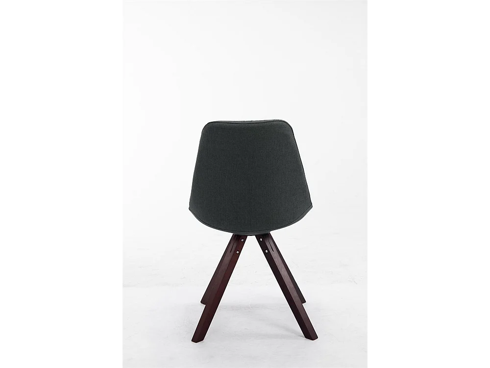 chaise salle à manger - Tissu & Bois - Gris foncé - Toulouse