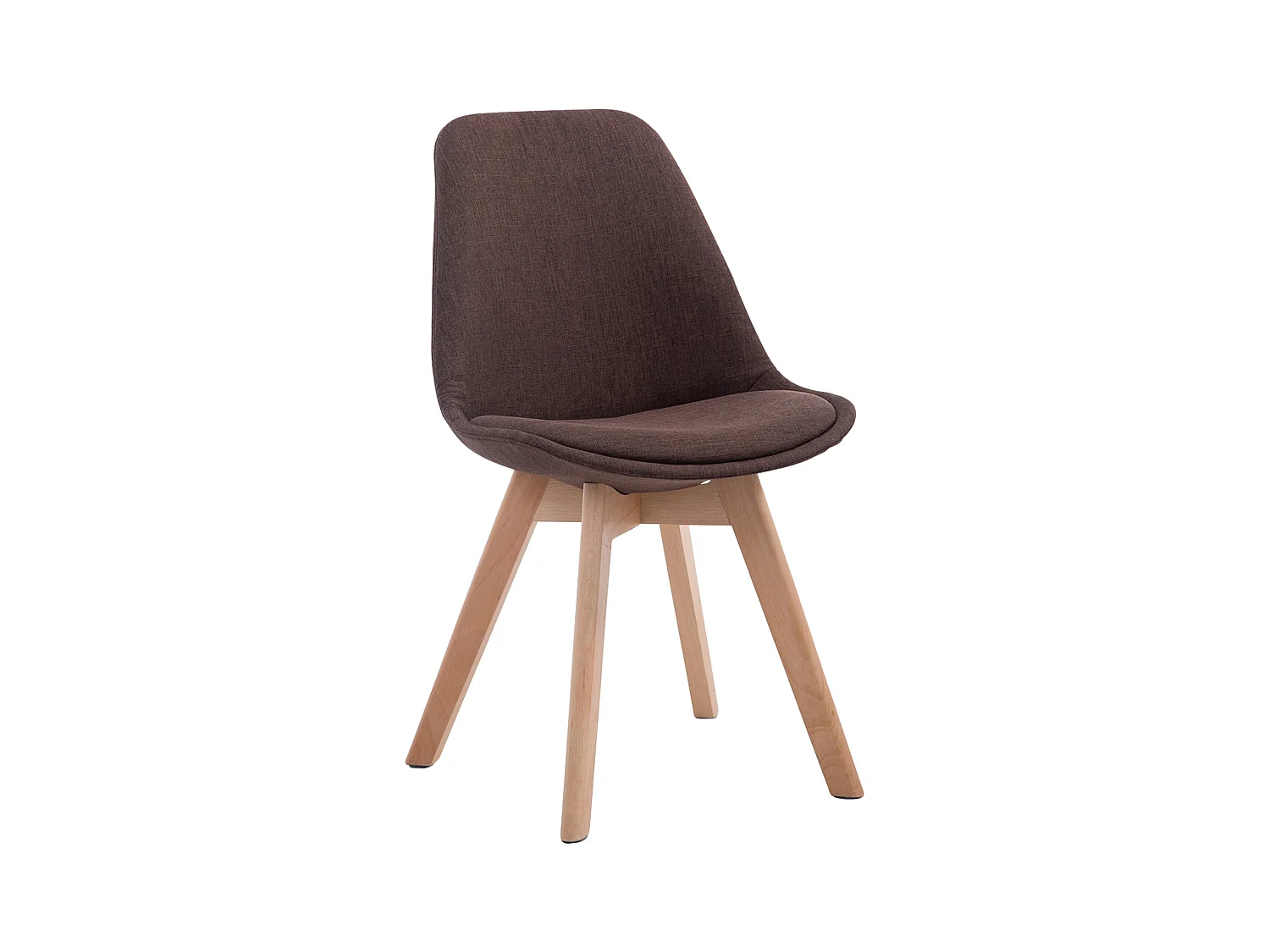 chaise salle à manger - Tissu & Nature - Marron - Borneo