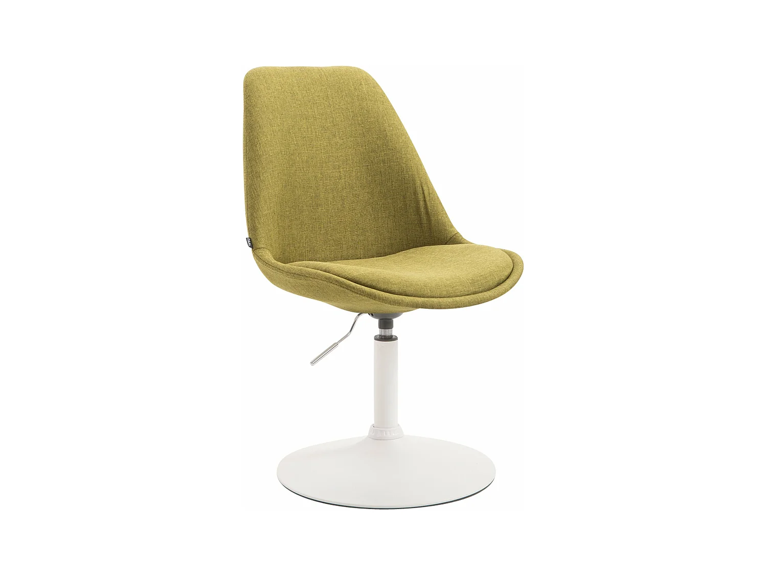 chaise salle à manger - Tissu & Blanc - Vert - Maverick