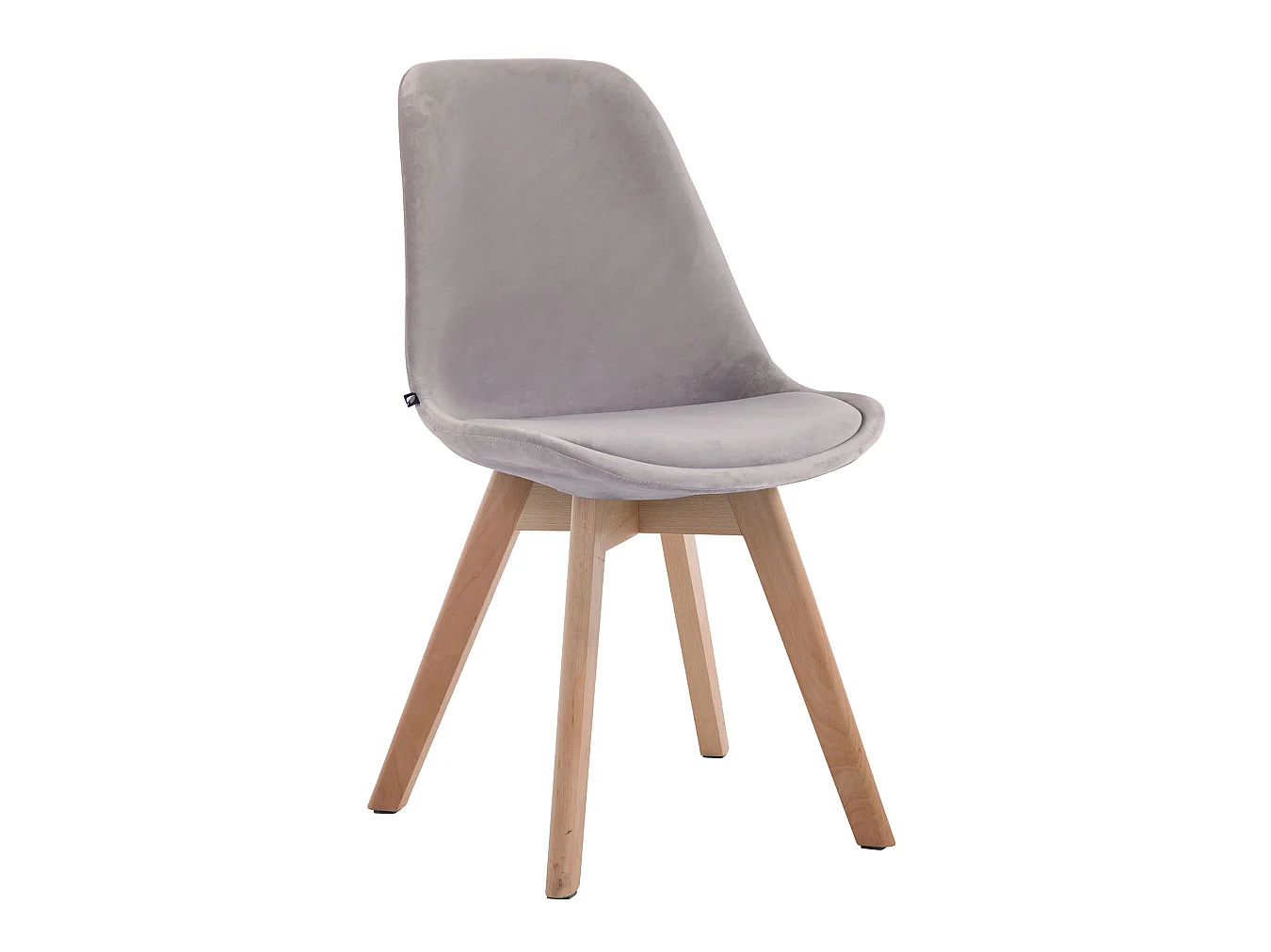chaise salle à manger - Velours & Nature - Gris - Borneo