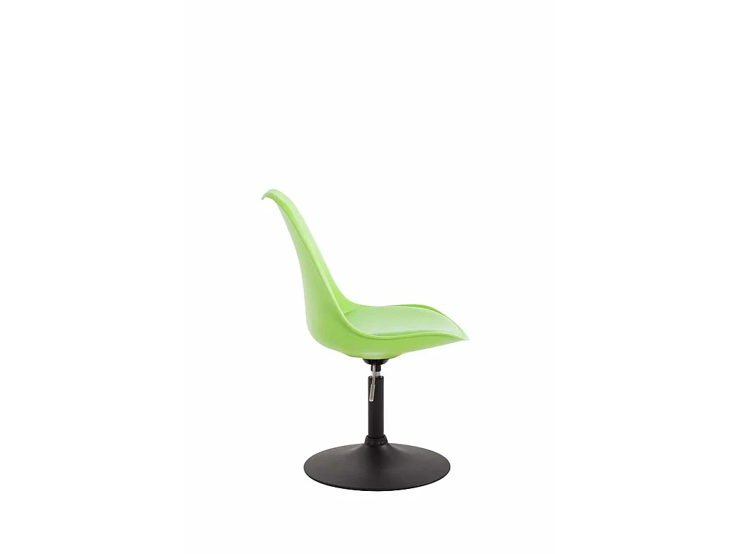 Lot de 4  chaise salle à manger - Plastique & Noir - Vert - Maverick