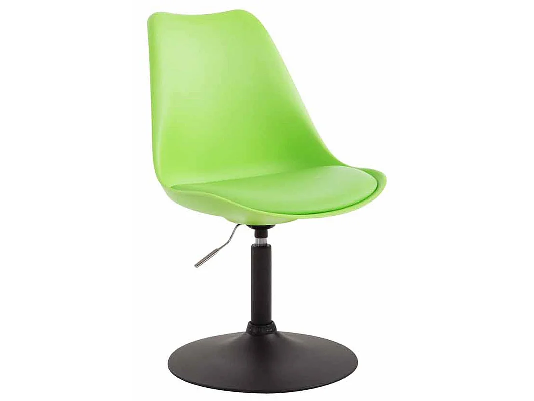 Lot de 4  chaise salle à manger - Plastique & Noir - Vert - Maverick