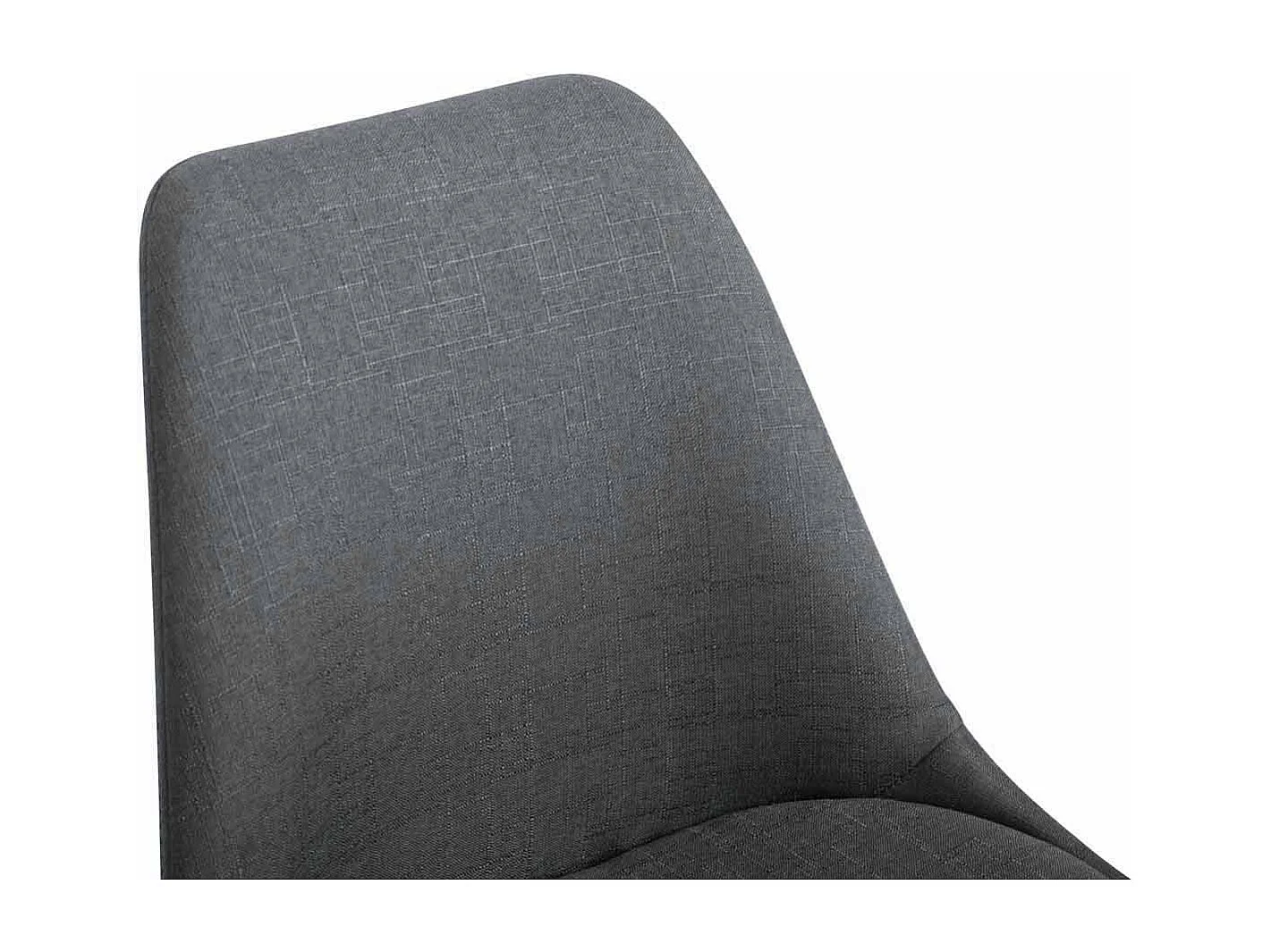 chaise salle à manger - Tissu & Gris - Gris foncé - Toulouse